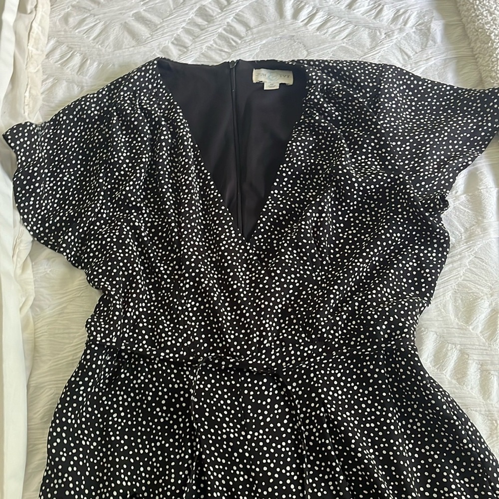 Black & White Polka Dot Jumpsuit